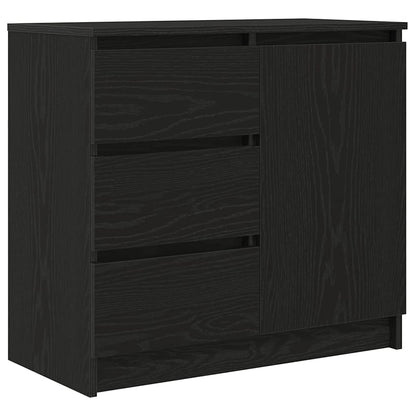 Skjenk Svart Eik med skuff 71x35x65 cm