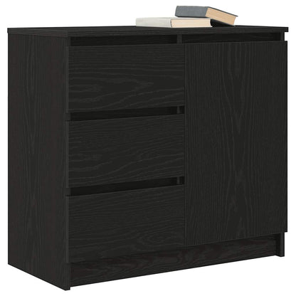Skjenk Svart Eik med skuff 71x35x65 cm
