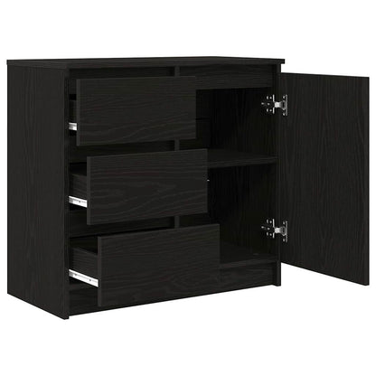 Skjenk Svart Eik med skuff 71x35x65 cm