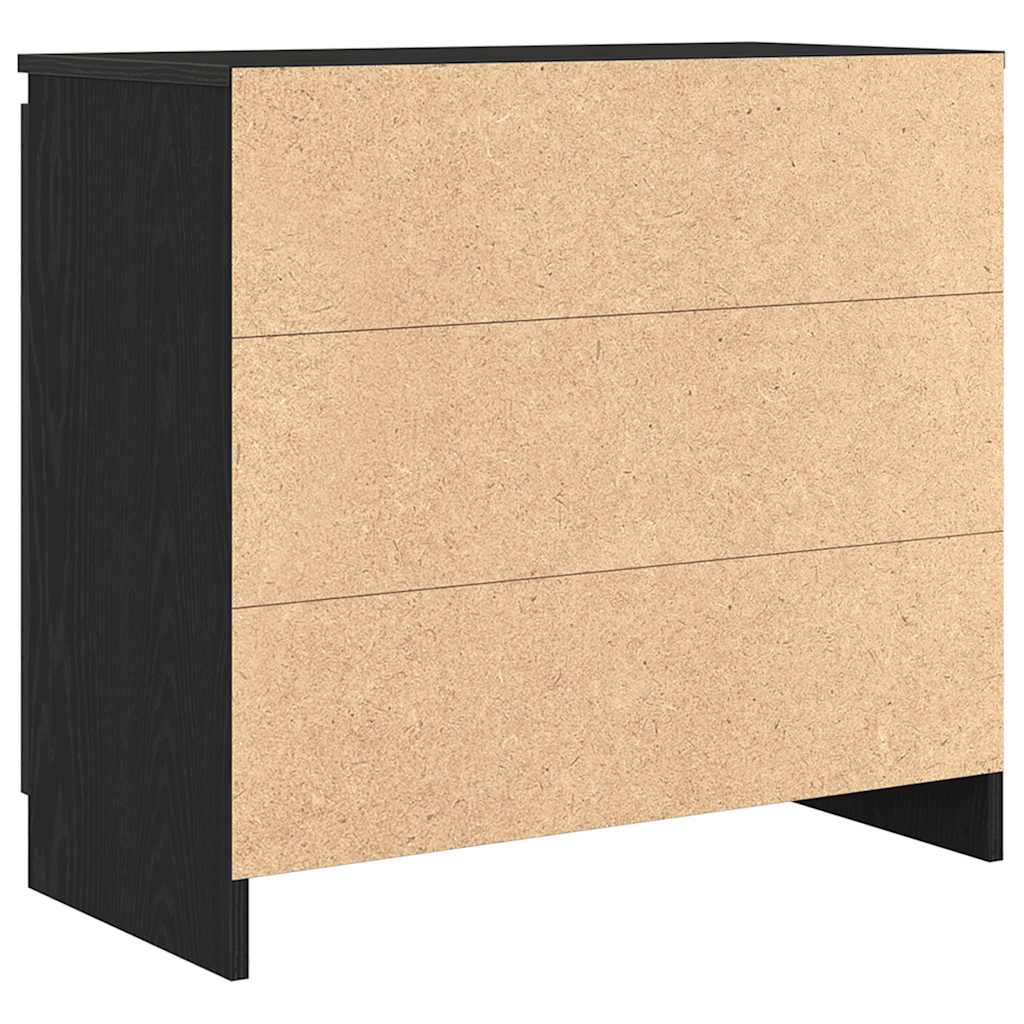 Skjenk Svart Eik med skuff 71x35x65 cm