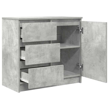 Skjenk Betonggrå med skuff 71x35x65 cm