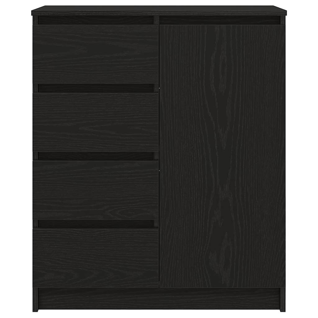 Skjenk Svart Eik med skuffer 71x35x84 cm