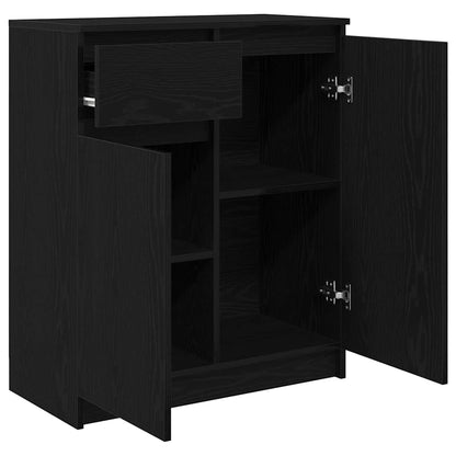 Skjenk Svart Eik med skuff 71x35x84 cm