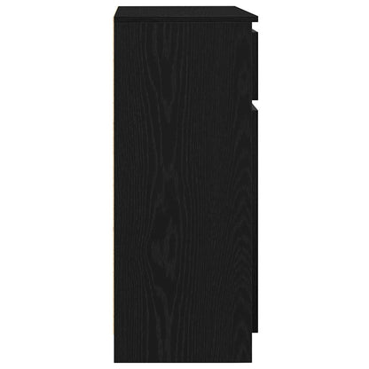 Skjenk Svart Eik med skuff 71x35x84 cm