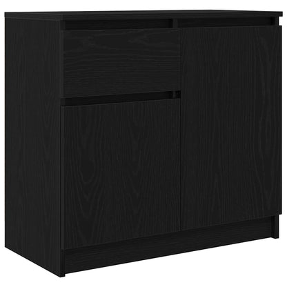 Skjenk Svart Eik med skuff 71x35x65 cm