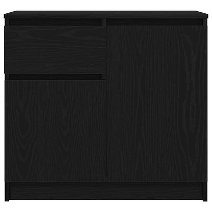 Skjenk Svart Eik med skuff 71x35x65 cm