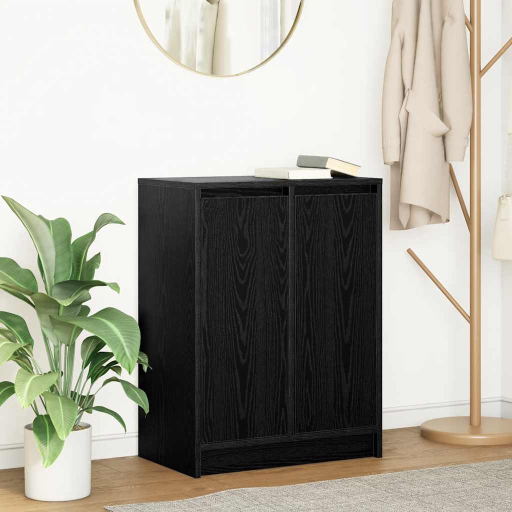 Skjenk Svart Eik 57x34x76 cm