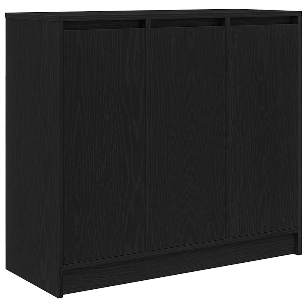 Skjenk Svart Eik 85x34x76 cm