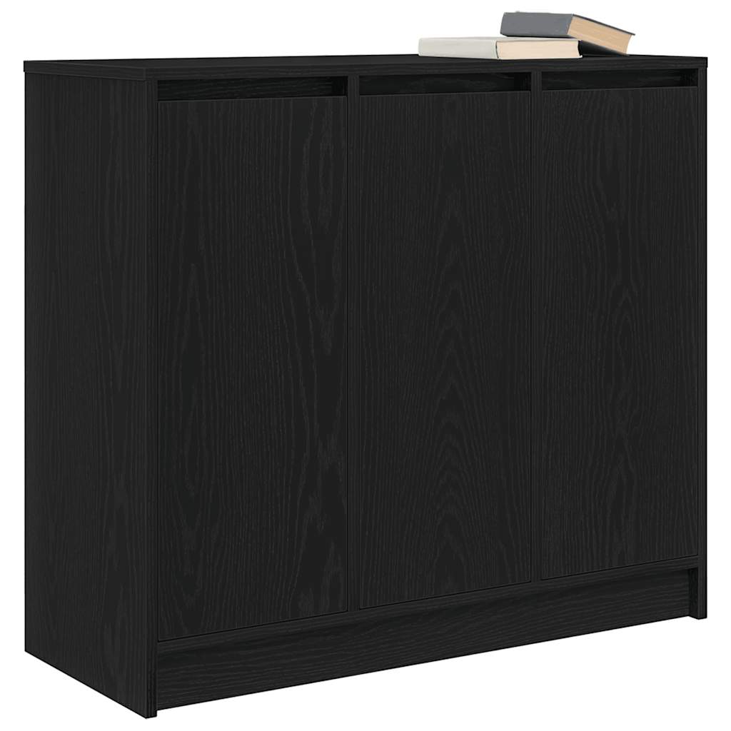 Skjenk Svart Eik 85x34x76 cm