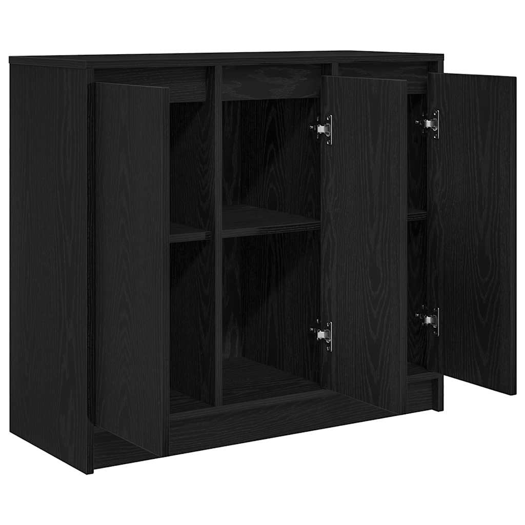 Skjenk Svart Eik 85x34x76 cm