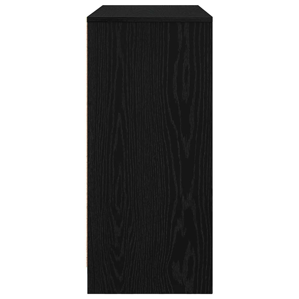 Skjenk Svart Eik 85x34x76 cm