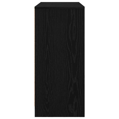 Skjenk Svart Eik 85x34x76 cm