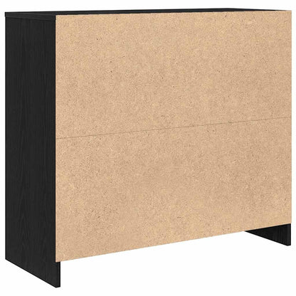 Skjenk Svart Eik 85x34x76 cm