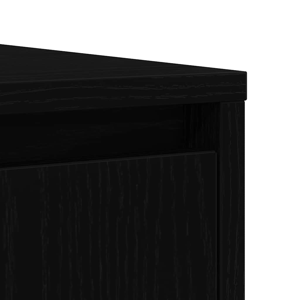 Skjenk Svart Eik 85x34x76 cm