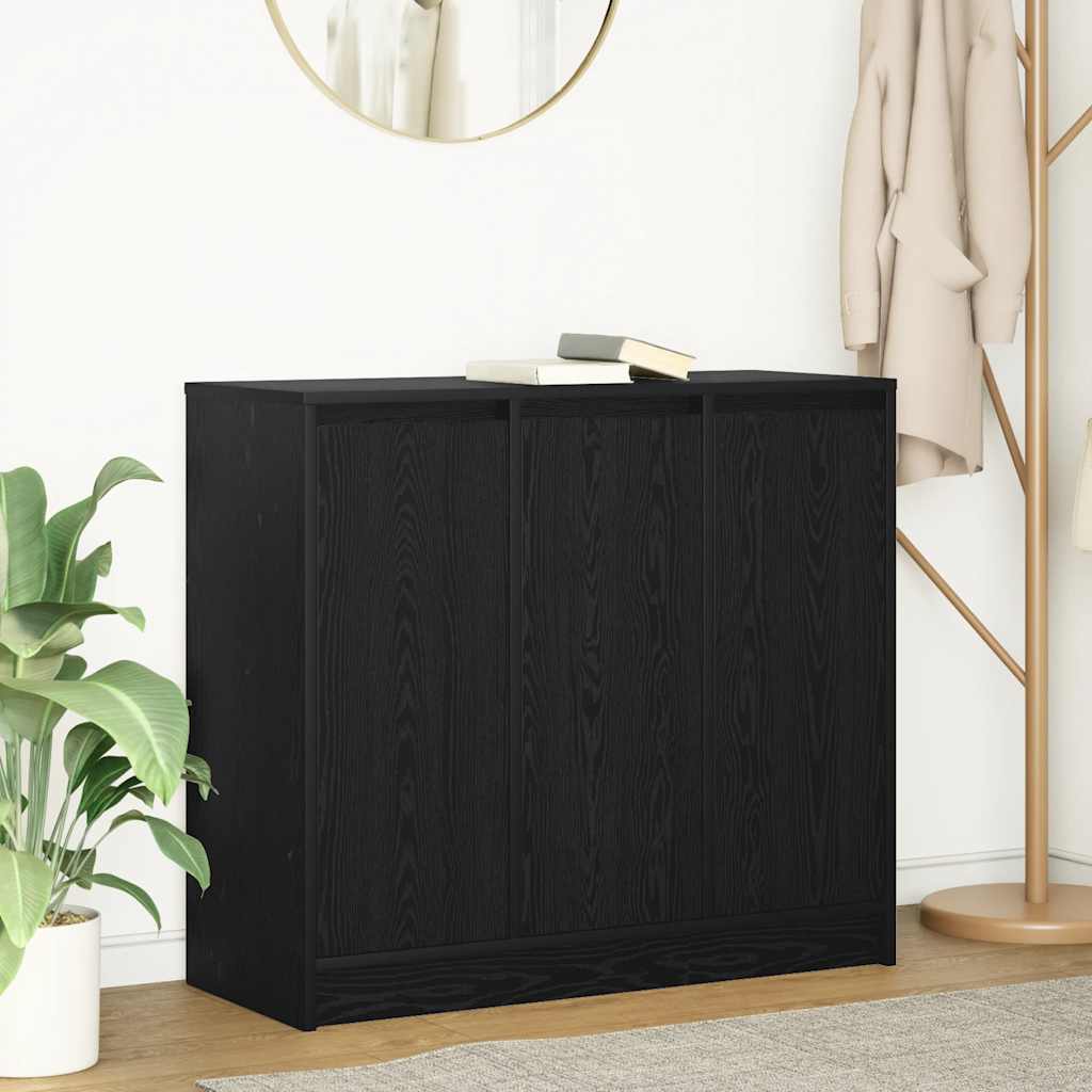 Skjenk Svart Eik 85x34x76 cm