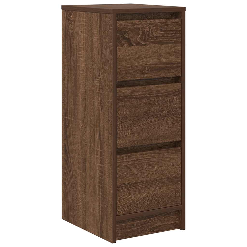 Skjenk brun eik 29,5x34x76 cm konstruert tre