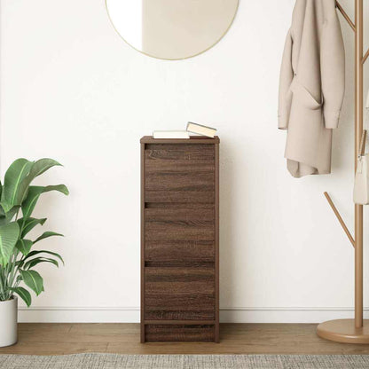 Skjenk brun eik 29,5x34x76 cm konstruert tre