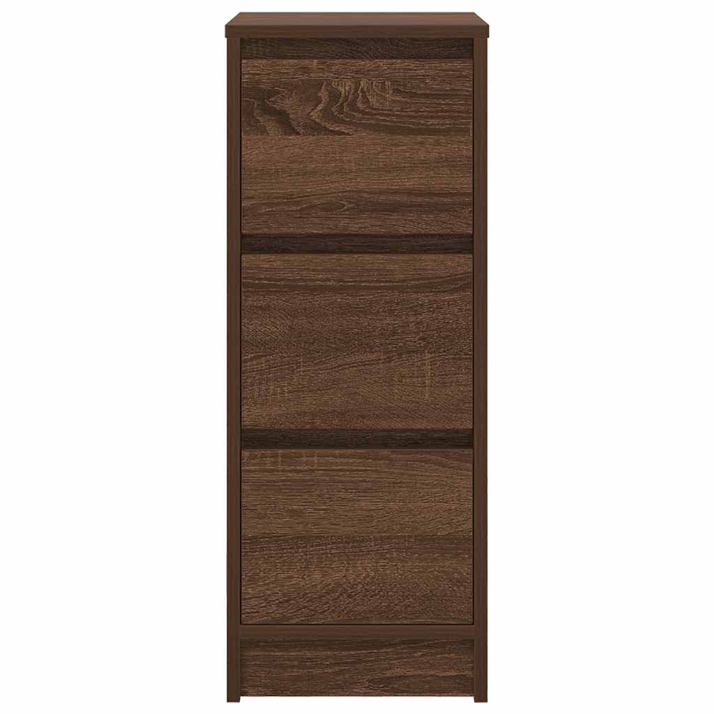 Skjenk brun eik 29,5x34x76 cm konstruert tre