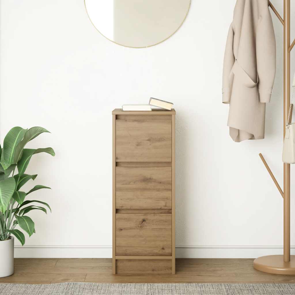 Skjenk artisan eik 29,5x34x76 cm konstruert tre