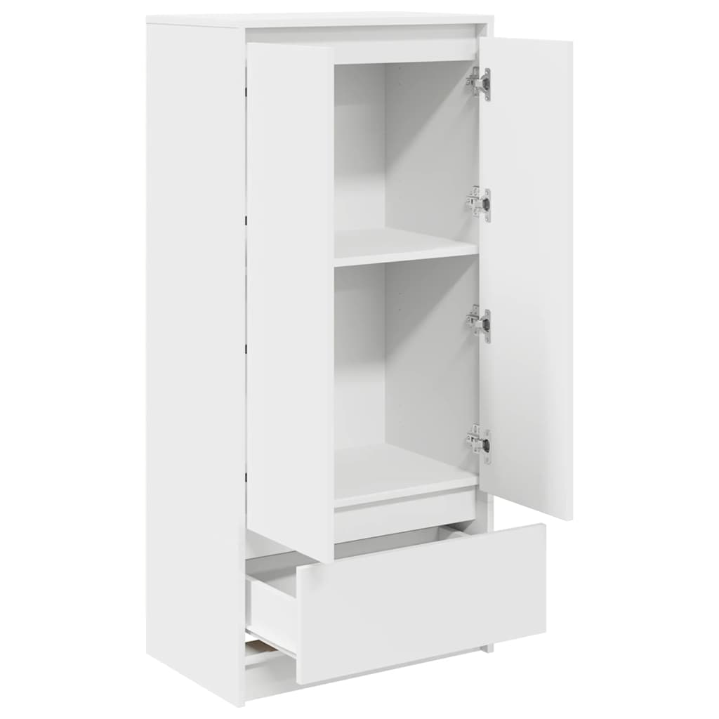 Skap Hvit med skuff 55,5x34x119,5 cm