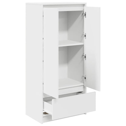 Skap Hvit med skuff 55,5x34x119,5 cm