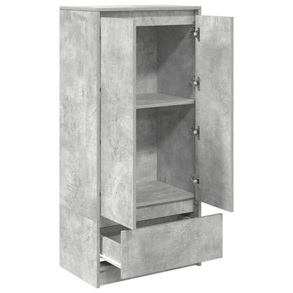 Skap Betonggrå med skuff 55,5x34x119,5 cm