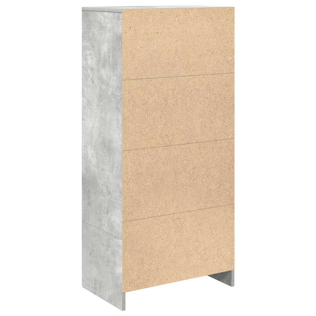 Skap Betonggrå med skuff 55,5x34x119,5 cm