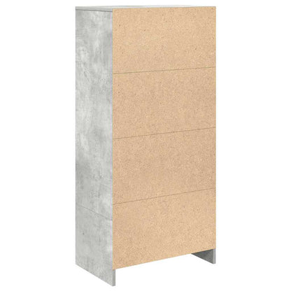 Skap Betonggrå med skuff 55,5x34x119,5 cm