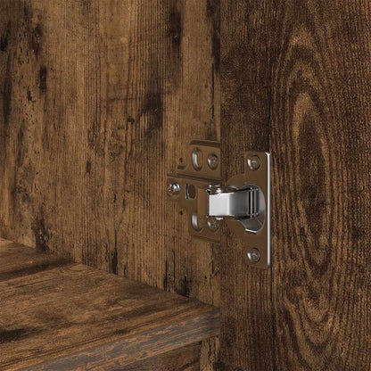 Skap Røkt Eik med skuff 55,5x34x119,5 cm