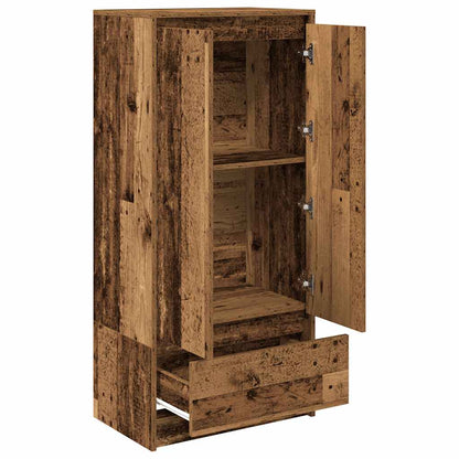 Skap Gammelt Tre med skuff 55,5x34x119,5 cm