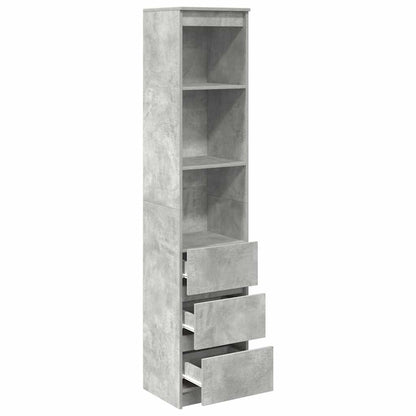 Skap Betonggrå 37,5x35x180 cm