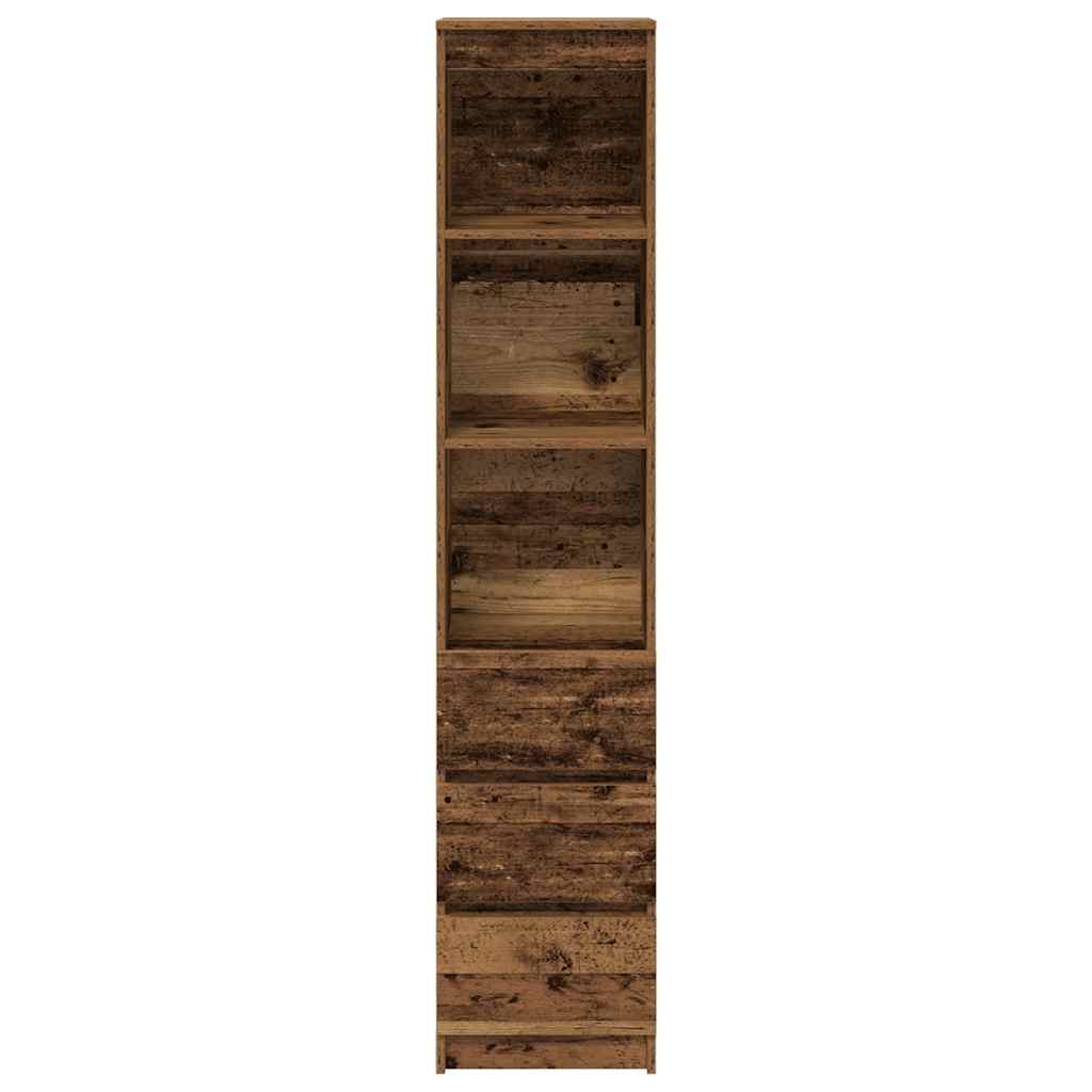 Skap Gammelt Tre 37,5x35x180 cm