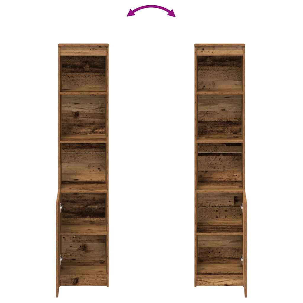 Skap Gammelt Tre 37,5x35x180 cm
