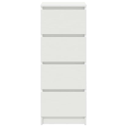 Skjenk hvit 37,5x35x99 cm konstruert tre