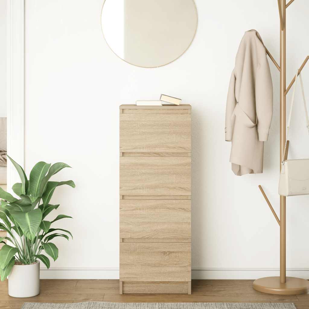 Skjenk sonoma eik 37,5x35x99 cm konstruert tre