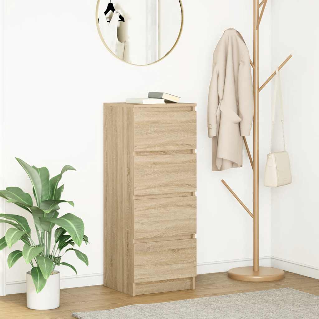 Skjenk sonoma eik 37,5x35x99 cm konstruert tre
