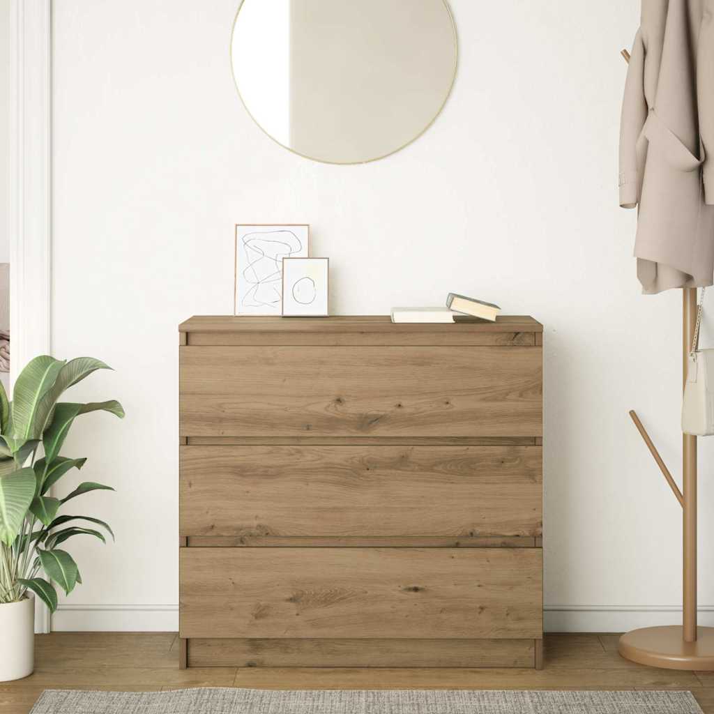 Skjenk Brun Eik 80x35x76 cm