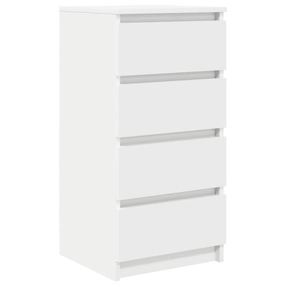 Skjenk hvit 37,5x35x76 cm konstruert tre