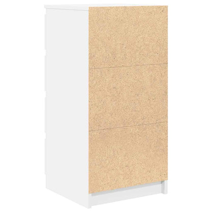 Skjenk hvit 37,5x35x76 cm konstruert tre