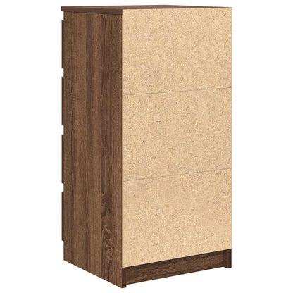 Skjenk Brun Eik med skuffer 37,5x35x99 cm