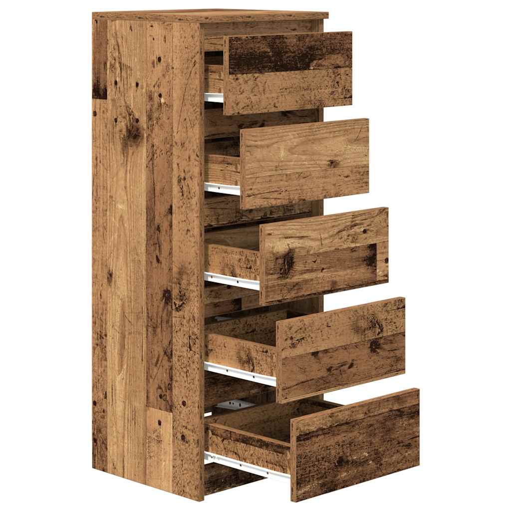 Skjenk Gammelt Tre med skuffer 37,5x35x99 cm