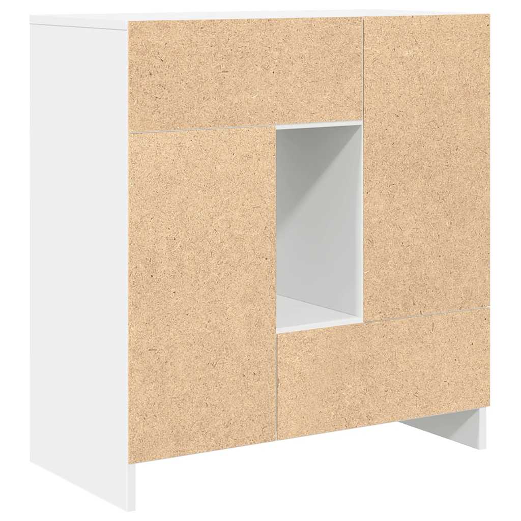 Skjenk Hvit med skuffer og dører 70,5x34x74,5 cm