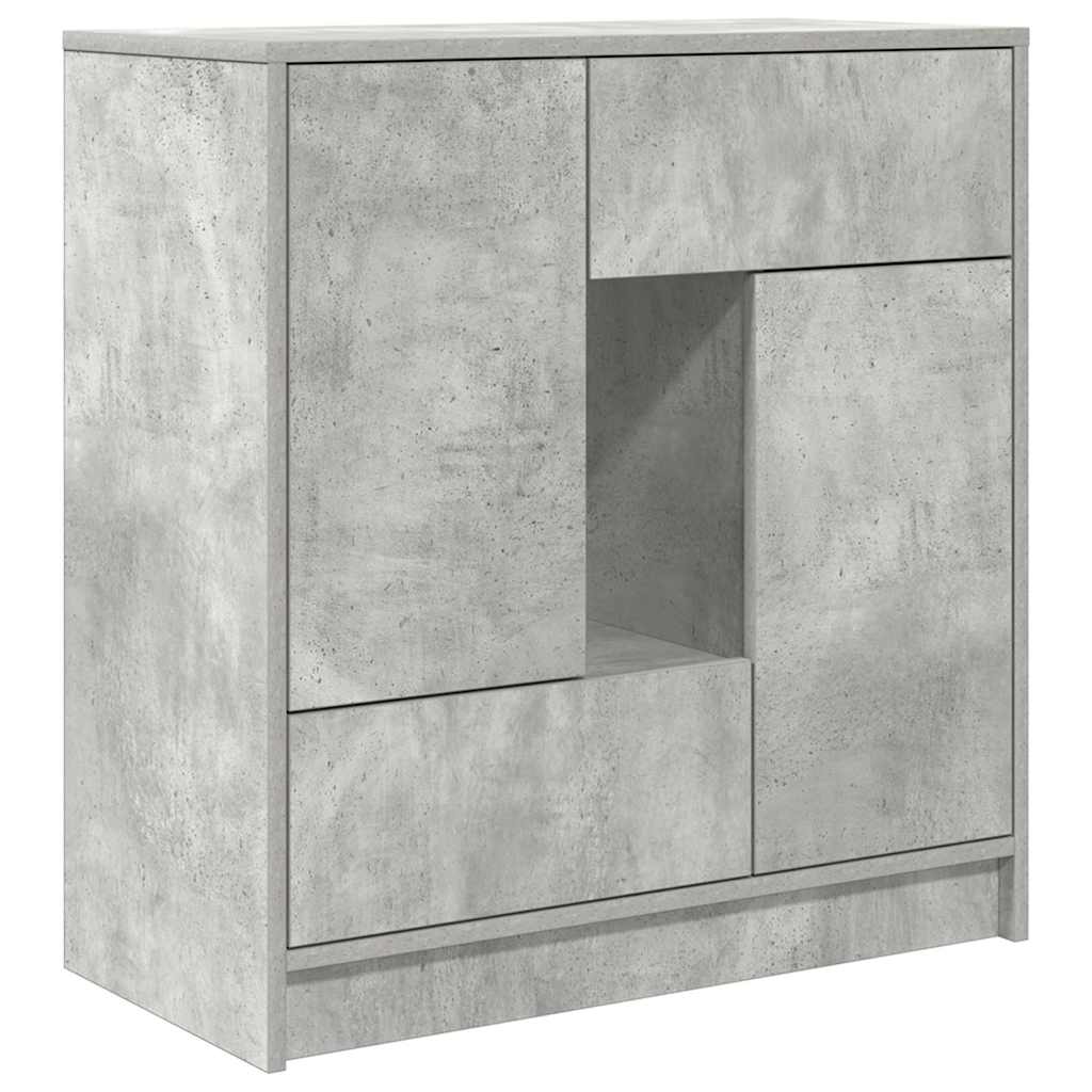 Skjenk Betonggrå med skuffer og dører 70,5x34x74,5 cm