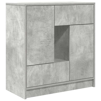 Skjenk Betonggrå med skuffer og dører 70,5x34x74,5 cm