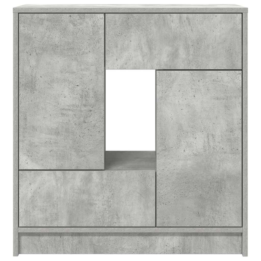 Skjenk Betonggrå med skuffer og dører 70,5x34x74,5 cm