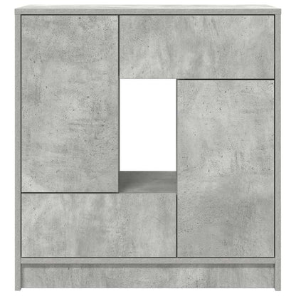 Skjenk Betonggrå med skuffer og dører 70,5x34x74,5 cm