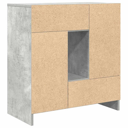 Skjenk Betonggrå med skuffer og dører 70,5x34x74,5 cm