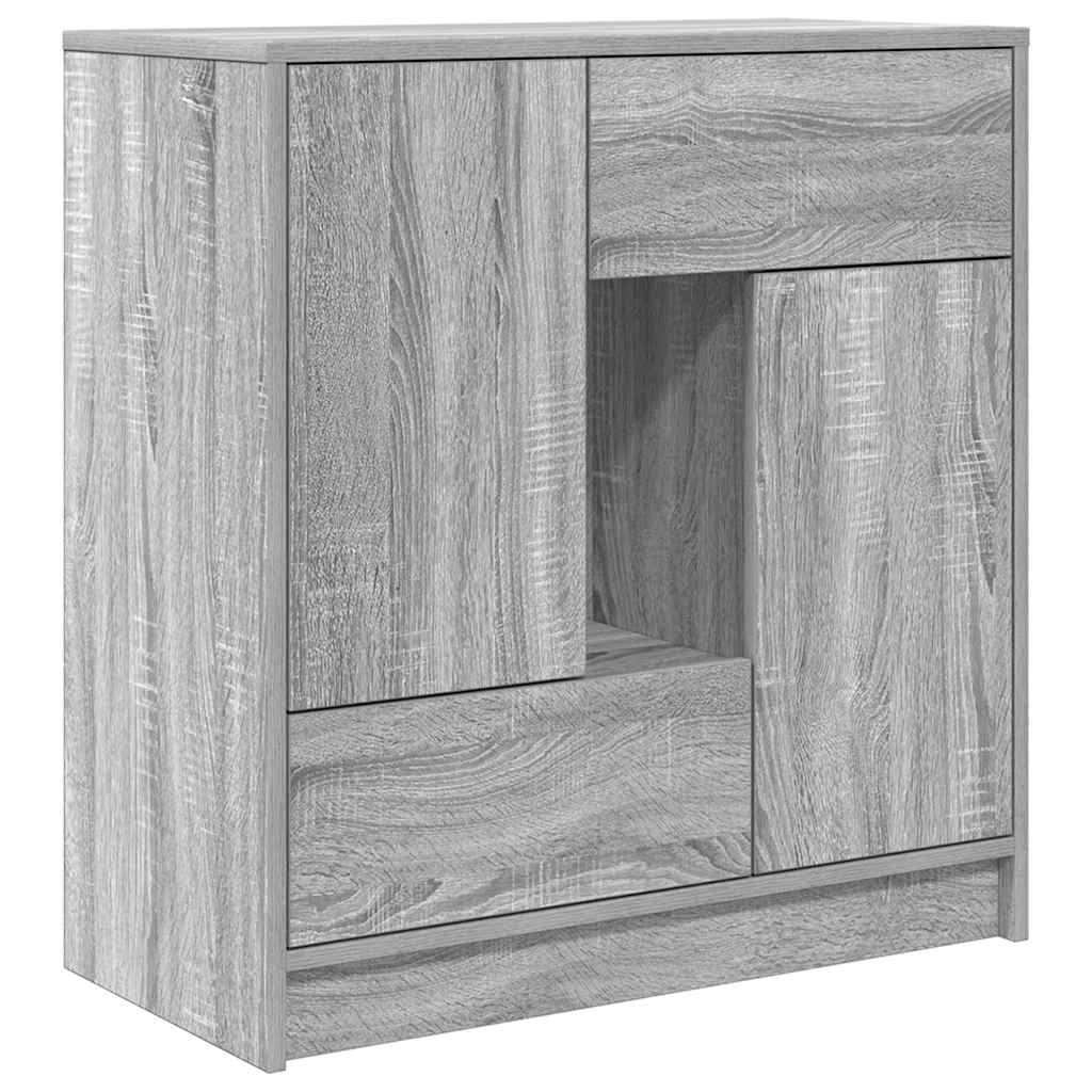 Skjenk Sonoma Grå med skuffer og dører 70,5x34x74,5 cm