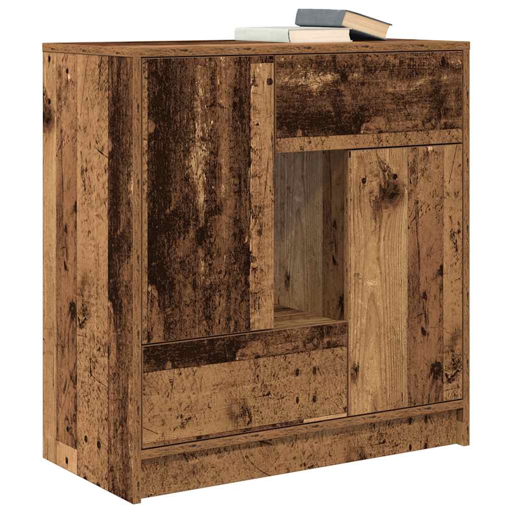 Skjenk Gammelt Tre med skuffer og dører 70,5x34x74,5 cm