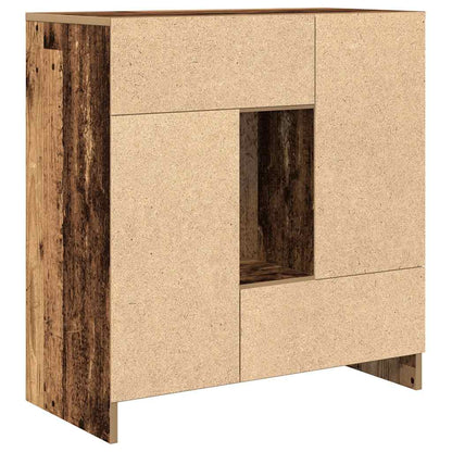 Skjenk Gammelt Tre med skuffer og dører 70,5x34x74,5 cm